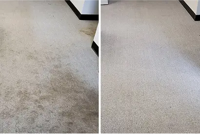 a carpet with dirt on it